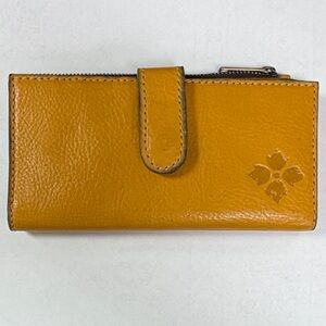 Patricia Nash Mustard Yellow Leather Wallet